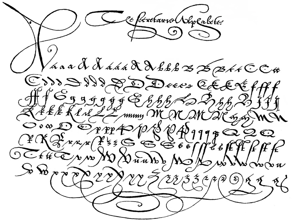 The Secretarie Alphabete, Jean de Beauchesne