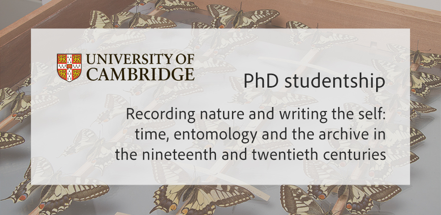 PhD Studentship: Recording nature and writing the self: time, entymology and the archive in the nineteenth and twentieth centuries