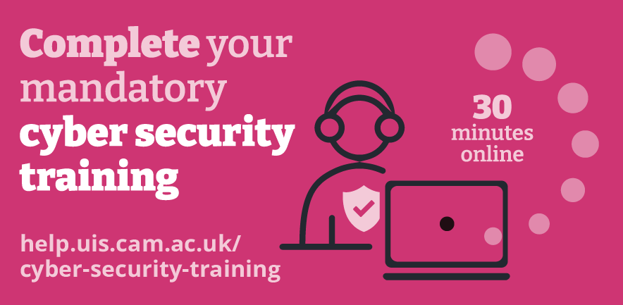 Complete your mandatory cybersecurity awareness training