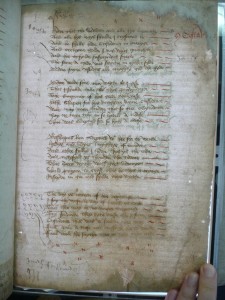 CUL, MS Ee.2.15, fol. 20r. Paper stock: crown. Copyright Cambridge University Library