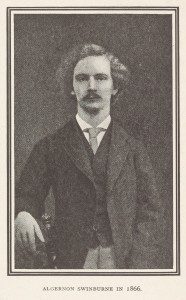 Image credit: a portrait photograph of Swinburne, from Thomas James Wise’s bibliography of the poet’s writings, 1919. 859.c.53 https://specialcollections.blog.lib.cam.ac.uk/?p=12859 