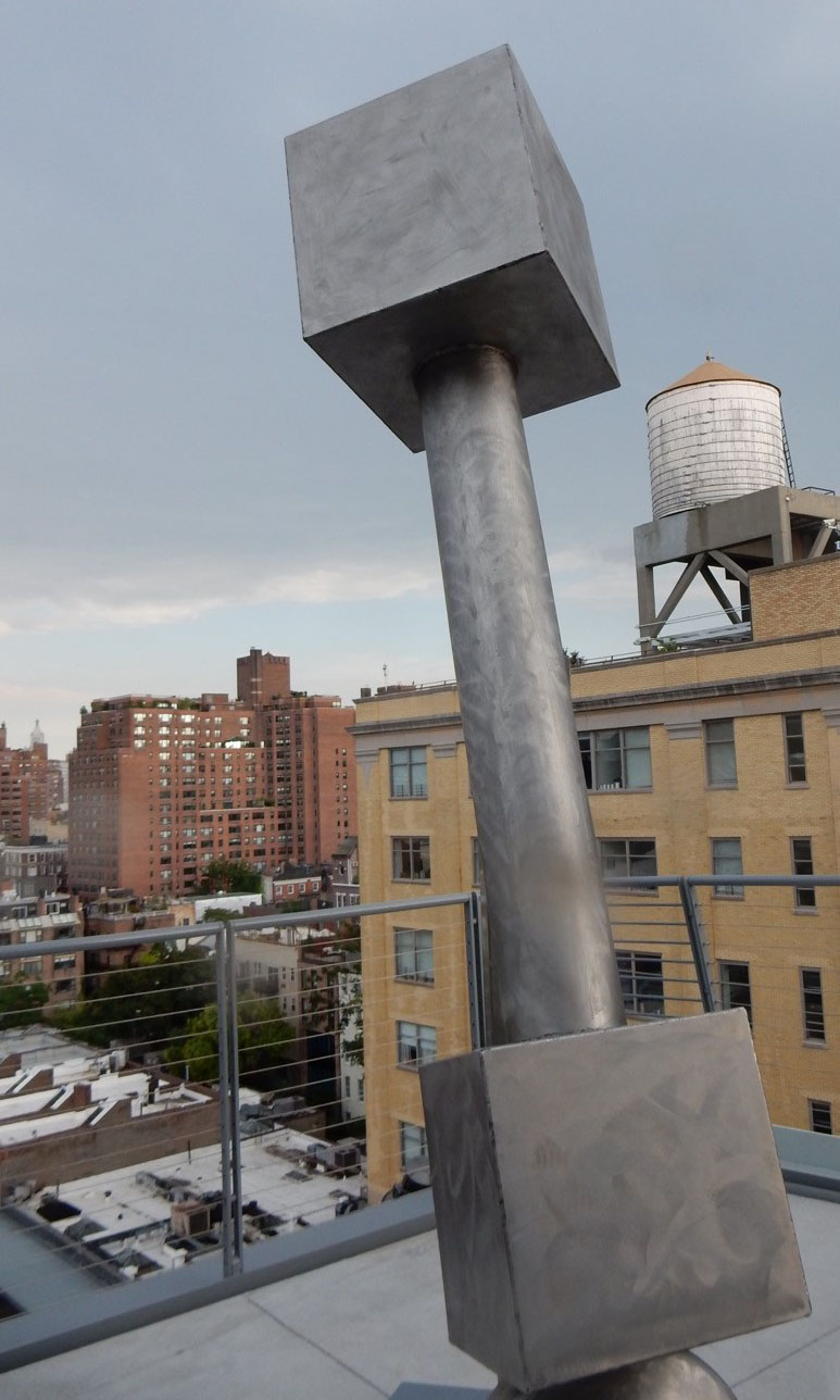 On the terrace at the Whitney, September 2015