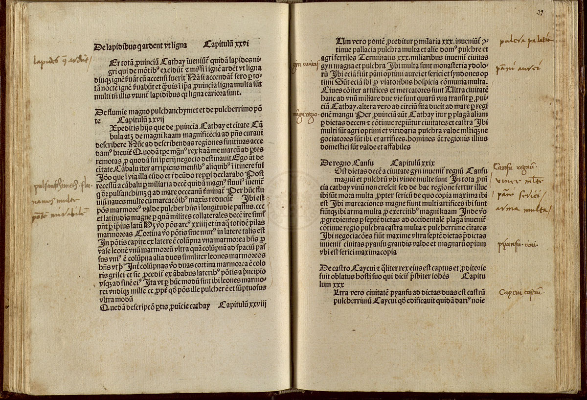 De consuetudinibus et conditionibus orientalium regionum. [Goudae : Gerardus Leeu, ca. 1483-1484].