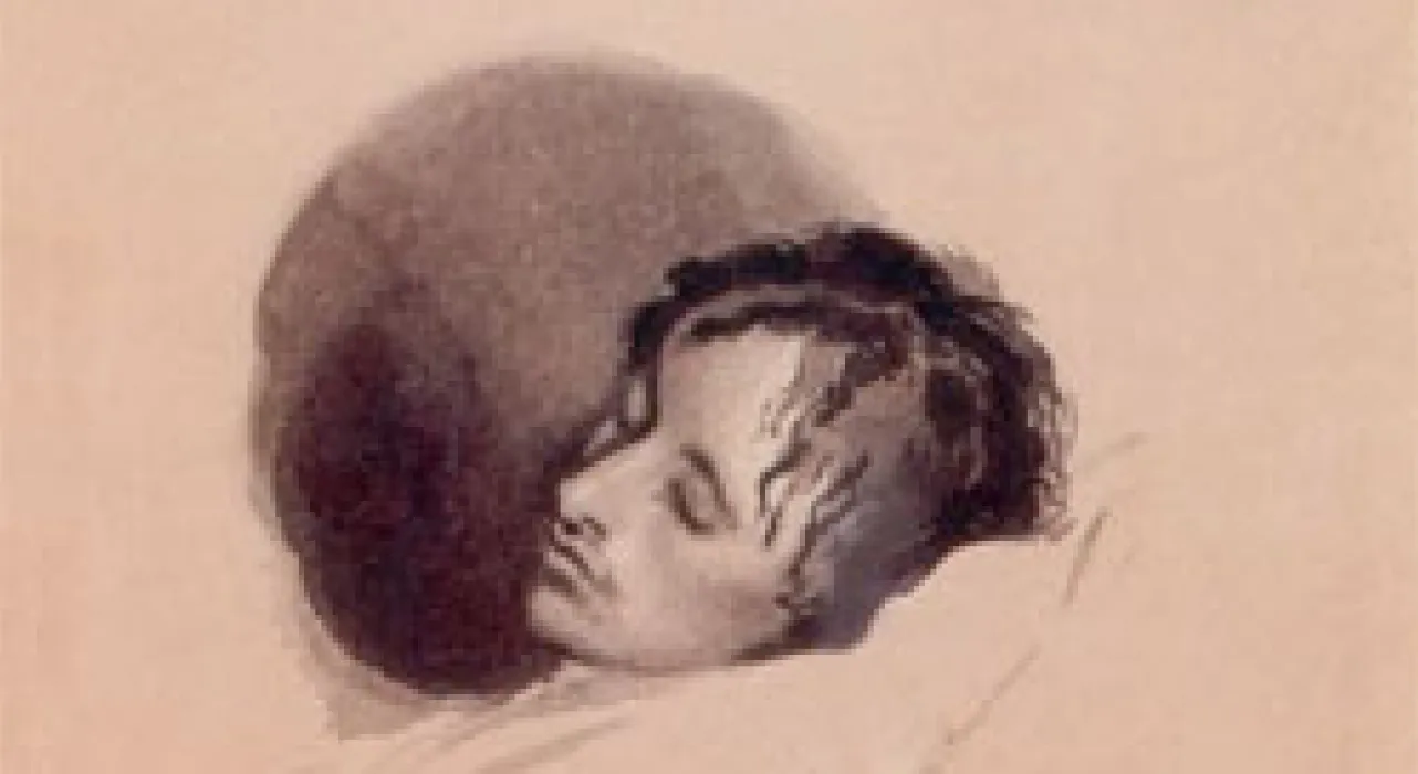 sleeping figure