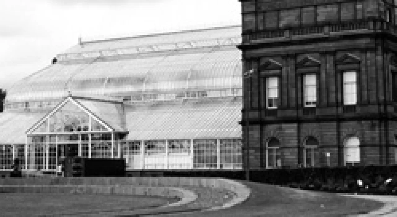 The People's Palace and Winter Gardens on Glasgow Green in Glasgow, Scotland