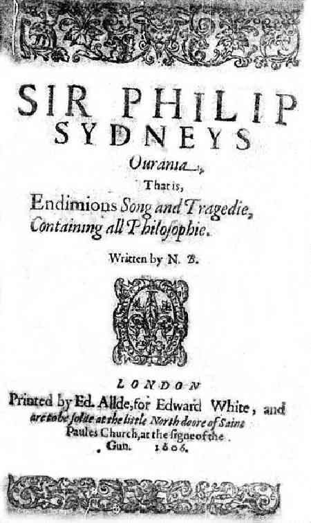 Titlepage to Nathaniel Baxter's Ourania